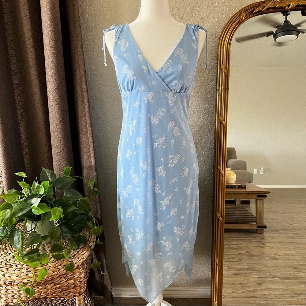 Vintage Y2K Paisley City Triangles Dress